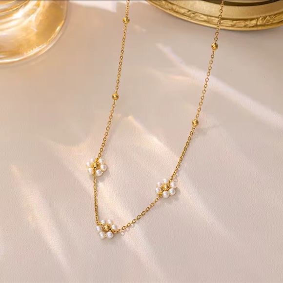 18k gold plated stainless steel necklace - Picture 4 of 10